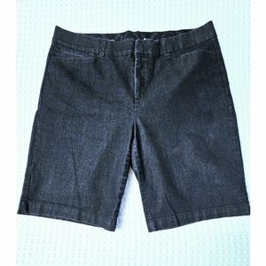 Classic Charcoal Denim Shorts